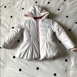 KIDS Toughskins 4T EUC white w/pink polka dots